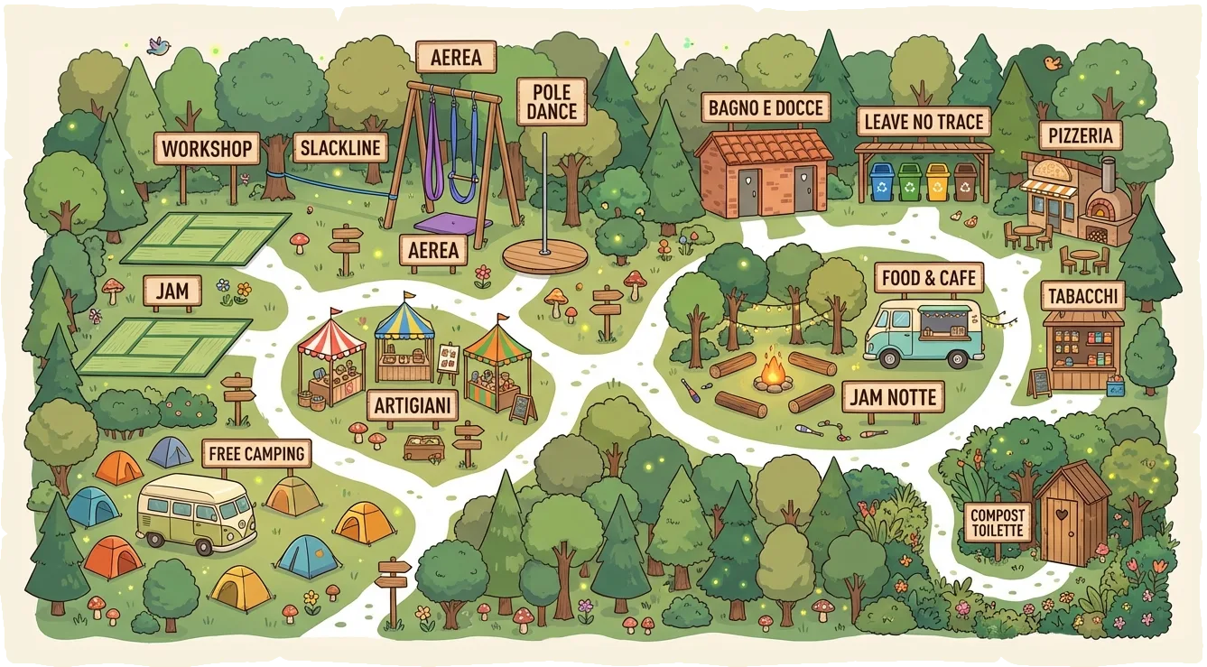 Mappa del festival